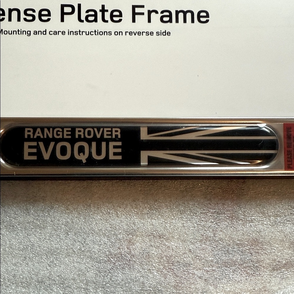 Range Rover Evoque License Plate Frame - Picture 3 of 8